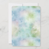 Invitation Menthe bleu aqua   (Dos)