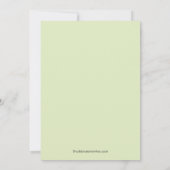 Invitation Menthe chic d'invitation de Fête de la mariée de (Dos)