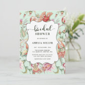 Invitation Menthe | Imaginaire tropical Boho Fête des mariées (Debout devant)