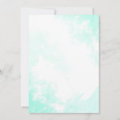 Invitation Mention d'anniversaire de sirène et de tortue sous (Dos)