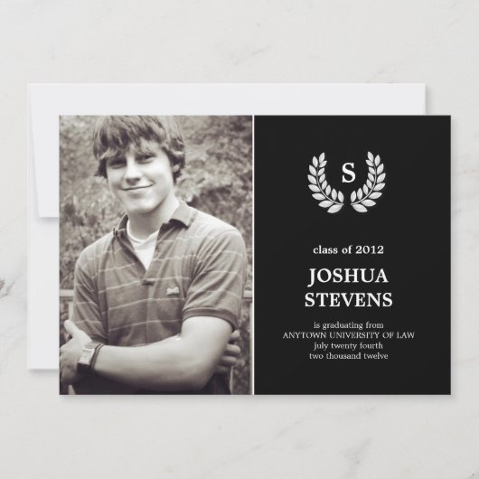 Invitation Mention d'études de droit sur la couronne (Devant)