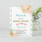 Invitation Mention pour être l'invitation de la douche nuptia (Debout devant)