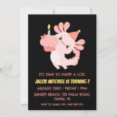 Invitation Mentions d'anniversaire axolotl d'anniversaire mig (Devant)