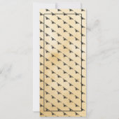 Invitation Menu Accueil Mariage Cadre gothique Halloween (Dos)