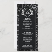 Invitation Menu Accueil Mariage Squelette Mains Coeurs (Devant)