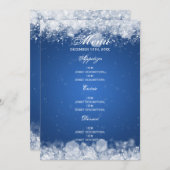 Invitation Menu Baby shower Nuit Parklebleu (Devant / Derrière)