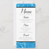 Invitation Menu Blue Water (Devant)