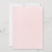 Invitation Menu Blush Burgundy Floral Gold Fête des mariées (Dos)