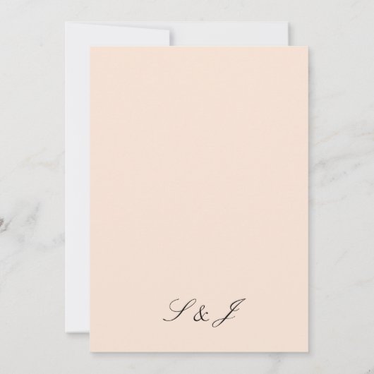Invitation Menu Blush Pink Pastel (Dos)