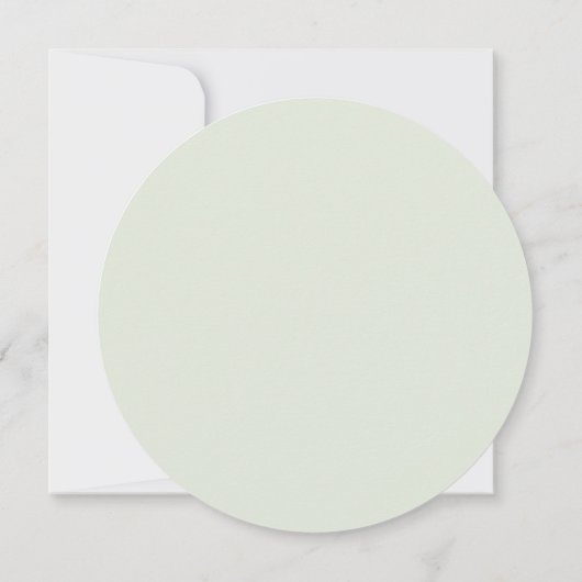 Invitation Menu Cercle Fête des mariées Eucalyptus vert (Dos)