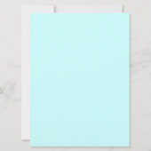 Invitation menu de baby shower (Dos)