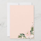 Invitation Menu De Fête des mariées Géométrique Rose-Blush Po (Dos)