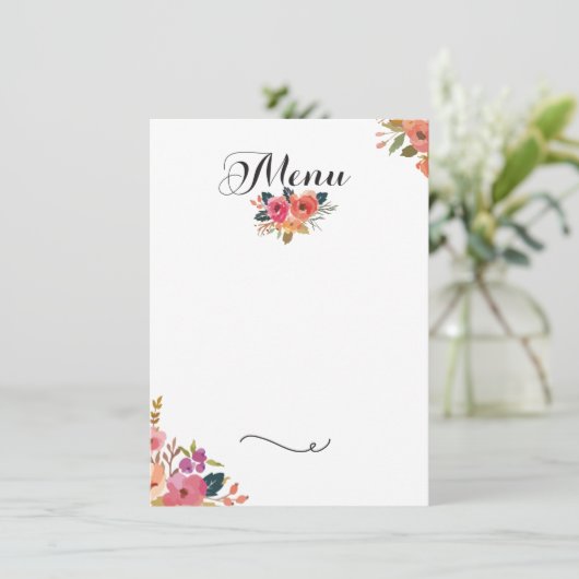 Invitation Menu de gala (Debout devant)