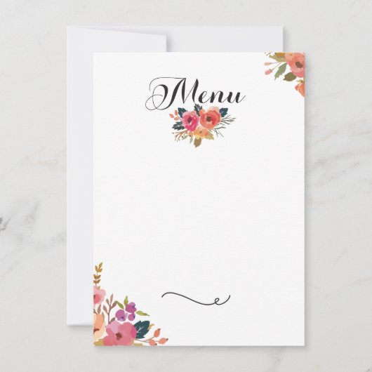 Invitation Menu de gala (Devant)