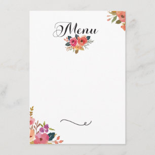 Invitation Menu de gala