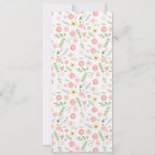 Invitation Menu de la fête de mariage à la couronne florale M (Dos)