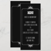 Invitation Menu de Mariage Billet de Théâtre (Devant / Derrière)