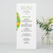 Invitation Menu de mariage du poirier (Debout devant)