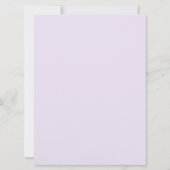 Invitation Menu de mariage | Menu botanique vert à la pivoine (Dos)