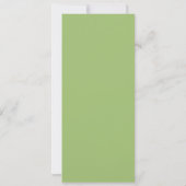 Invitation Menu de mariage moderne avec double cadre vert cit (Dos)
