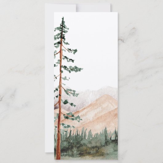 Invitation Menu de Mountain View (Dos)