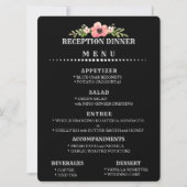 Invitation MENU DE RÉCEPTION DE MARIAGE personnalisable (Devant)