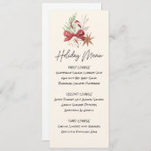 Invitation Menu des Fêtes de Traitements sucrés imprimable (Devant / Derrière)