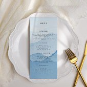 Invitation Menu Dîner Mariage Blue Mountain Range