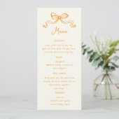 Invitation Menu Dîner Mariage Tiré À La Main Des Vaches Whims (Debout devant)
