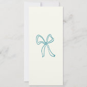 Invitation Menu Dîner Mariage Tiré À La Main Des Vaches Whims (Dos)