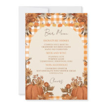Menu du bar de Friendsgiving Signature Drinks