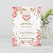 Invitation Menu du brunch de la Saint-Valentine entre copines (Debout devant)