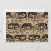 Invitation Menu du dîner de jeu de balle de chasseur à l'anci (Dos)