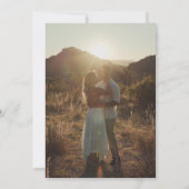 Invitation Menu du dîner Mariage noir et blanc d'antiquité (Dos)