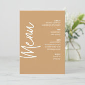 Invitation Menu Du Dîner Tain Moderne Thanksgiving Fall (Debout devant)