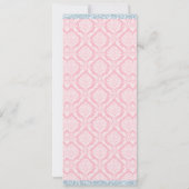 Invitation Menu du goûter (Dos)