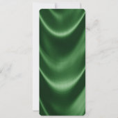 Invitation Menu Femmes Emerald Green et Gold Birthday Party (Dos)