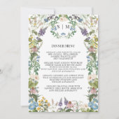 Invitation Menu fleur sauvage Floral Meadow Spring Wedding Me (Devant)