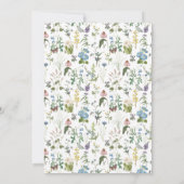 Invitation Menu fleur sauvage Floral Meadow Spring Wedding Me (Dos)
