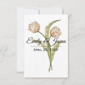 Invitation Menu Fleurs de Printemps (totalement personnalisab (Dos)