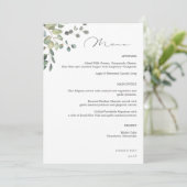 Invitation Menu Floral Gold Linal (Debout devant)