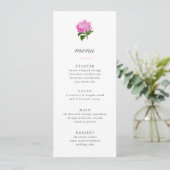 Invitation Menu Grandmillénaire Rose Hydrangea (Debout devant)
