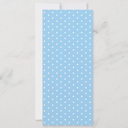 Invitation Menu Grandmillennial Hydrangea Bleue (Dos)