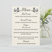 Invitation Menu Hiboux de la Forêt Rustique (Debout devant)