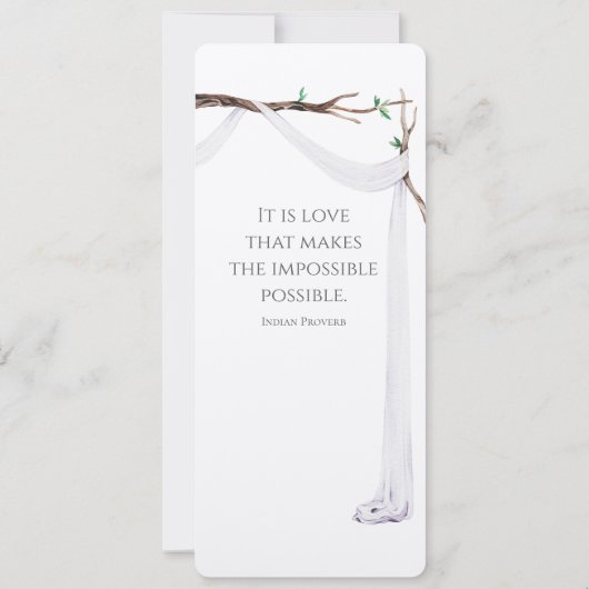 Invitation Menu Jardin sucré (Dos)