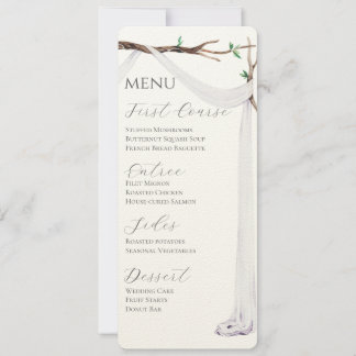 Invitation Menu Jardin sucré