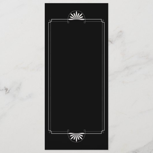 Invitation Menu Mariage Billet de Théâtre (Dos)