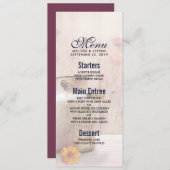 Invitation Menu Mariage campagnard Rustique Lait Can (Devant / Derrière)