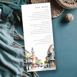 Invitation Menu Mariage de la Nouvelle-Orléans Louisiane