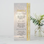 Invitation Menu Mariage de la porte de jardin enchantée (Debout devant)